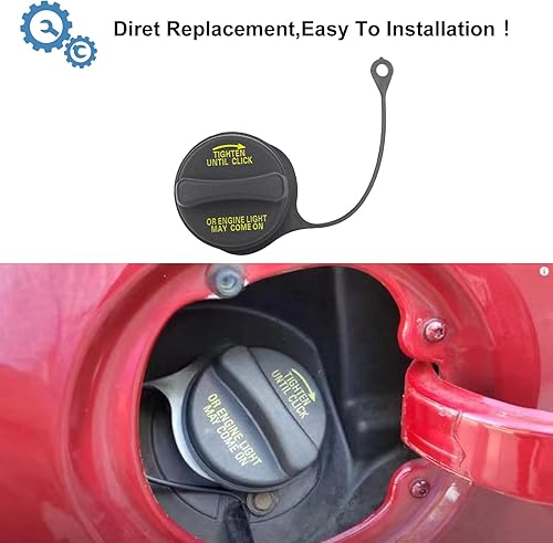 Miniatura 2 de Tapa de llenado del depósito de combustible, tapa de gasolina compatible con Ford Lincoln Mercury-1997-2007 Mustang, Ranger 1998-2009, Town Car