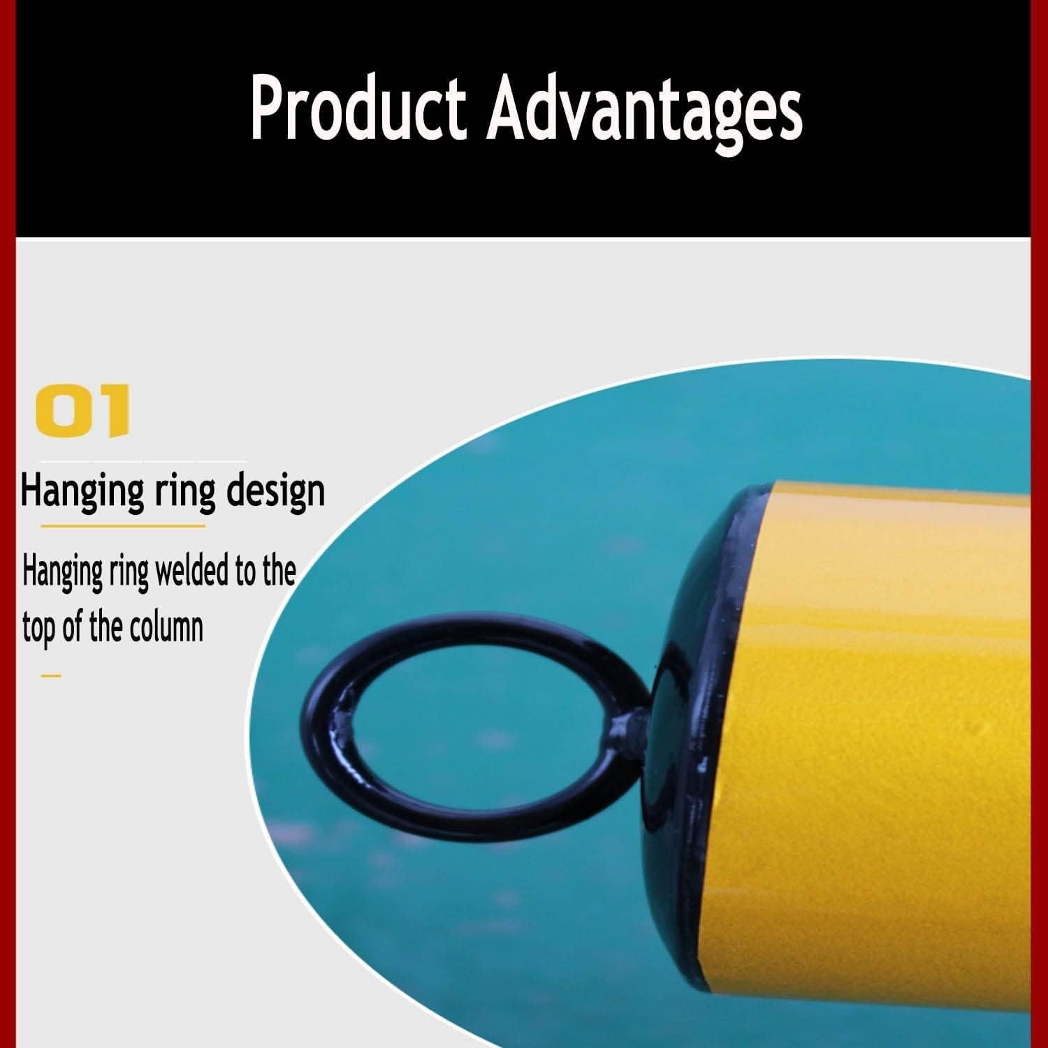 Road Safety Bollards, Steel Vehicle Impact Bolt Down with Reflective Stripes Yellow Black Outdoor Fixed Parking Block