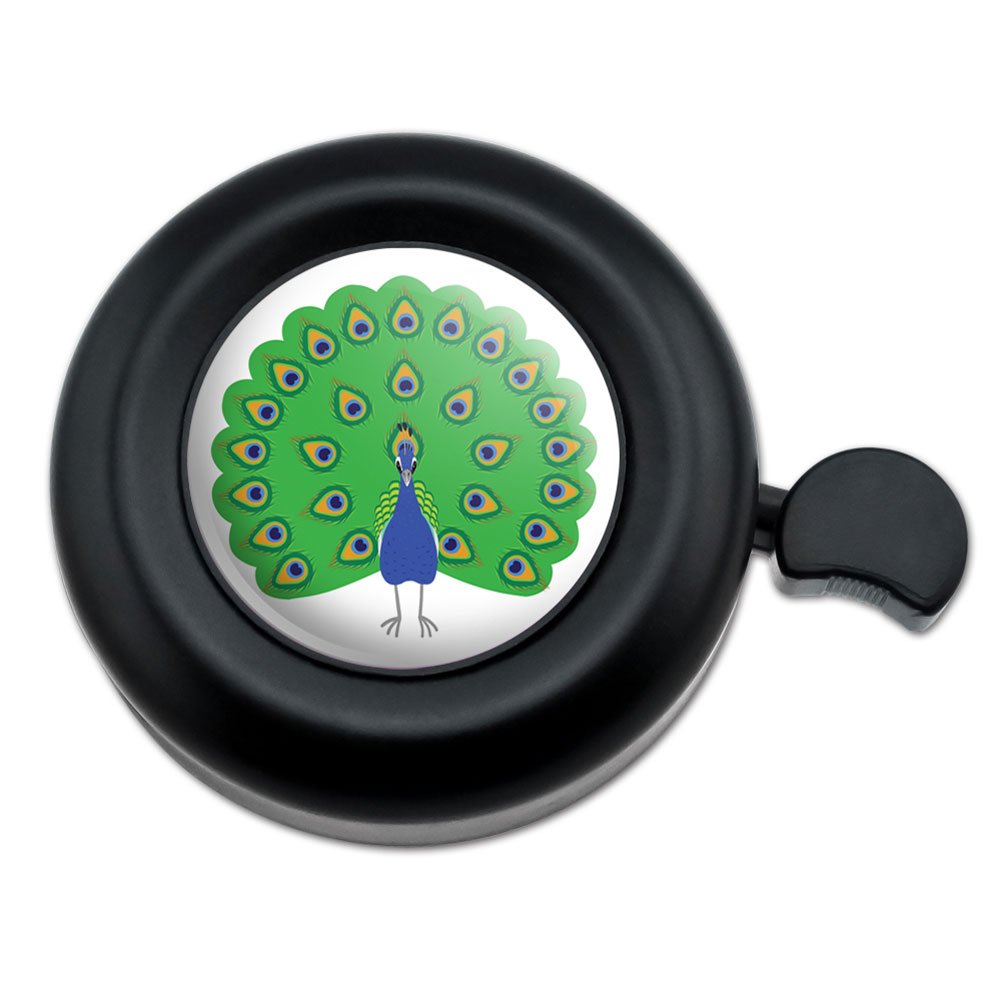 Graphics and More Peacock Peafowl Bird Bicycle Handlebar Bike Bell
