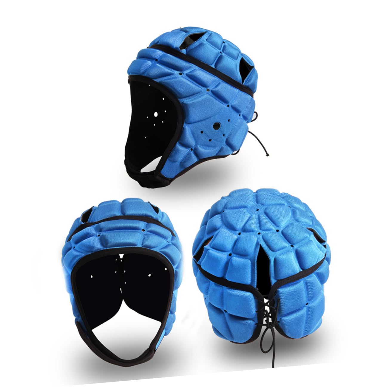 Sosoport Casco Rugby Adulto 2 Pz Copricapo Imbottito Capo Guardia Berretto Di Mischia Casco Da Calcio Per Bambini Pallone Da Calcio Per Bambini Berretto Rivestimento Pattinaggio a Rotelle