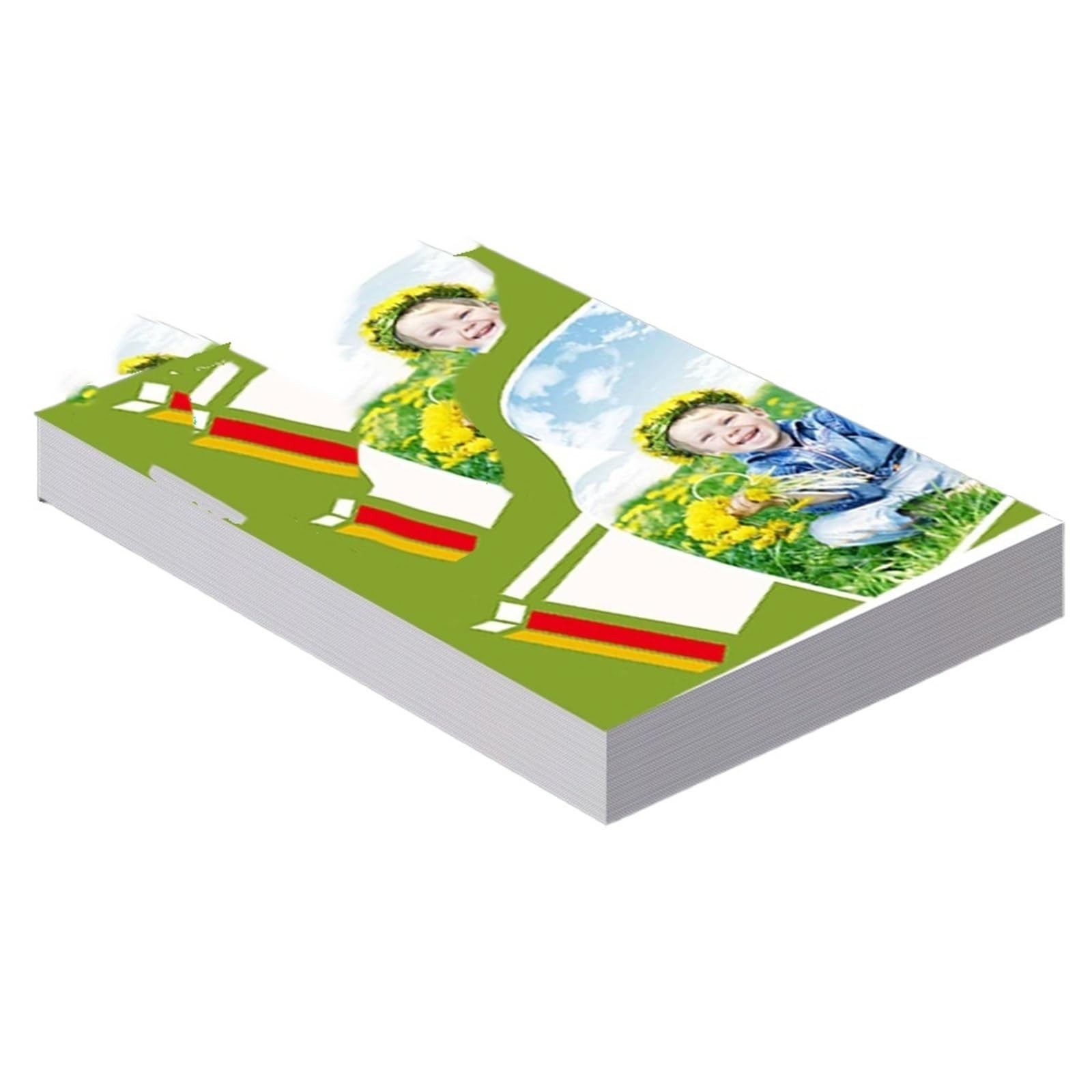 Kopierpapier Druckerpapier A4 A4, 100 Blatt, glänzendes Fotopapier, 8,27 * 11,69 Zoll, 160 g/m², 120 g, Hochglanz, schnell trocknend(A4 160g 100sheets)