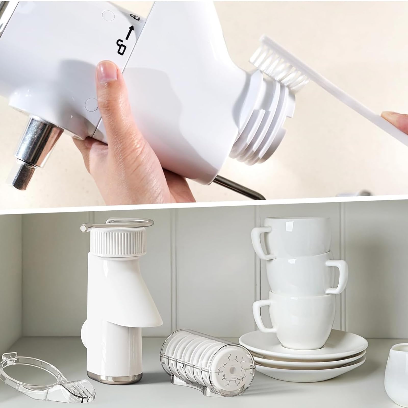 Machine à pâtes de cuisine pour économiser de l'espace avec 7 plaques interchangeables pour faire rapidement des nouilles avec plaques interchangeables