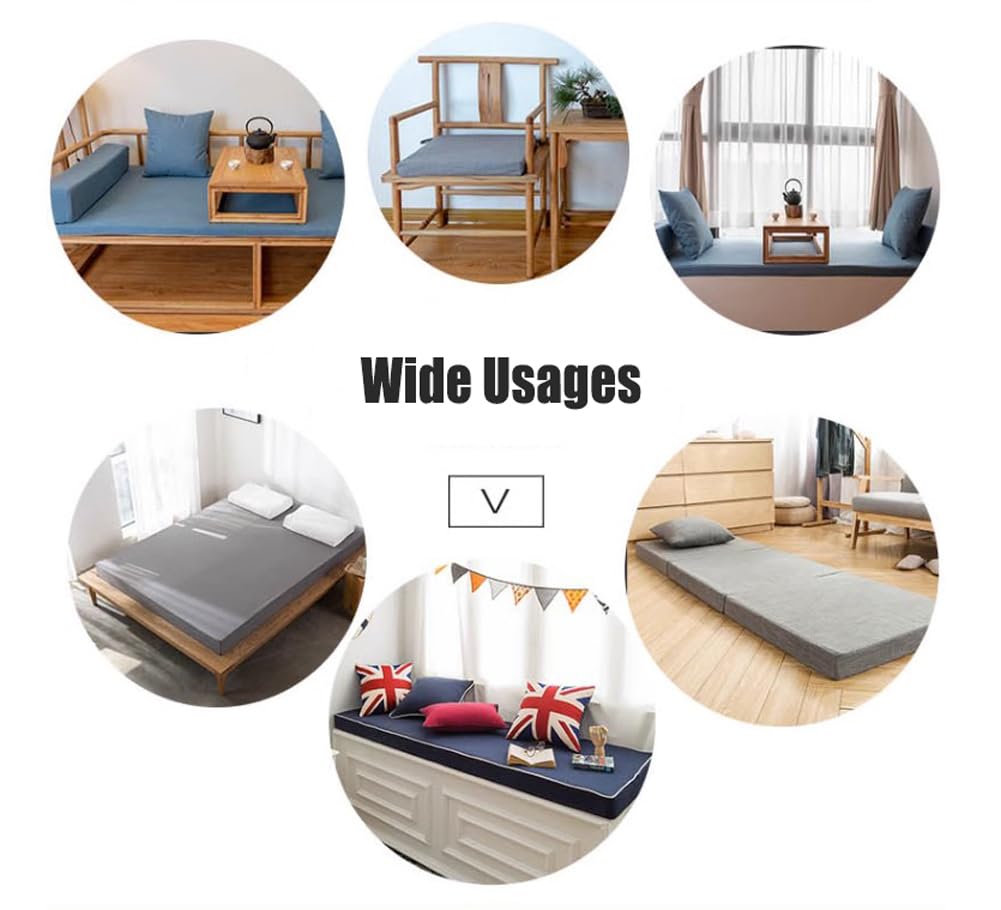 Relleno de espacio para marco de cama personalizado, espuma de tapicería cortable, tapete de sofá de espuma viscoelástica gruesa, cojines de espuma de repuesto para muebles, 120/150/180/200 cm (200 x