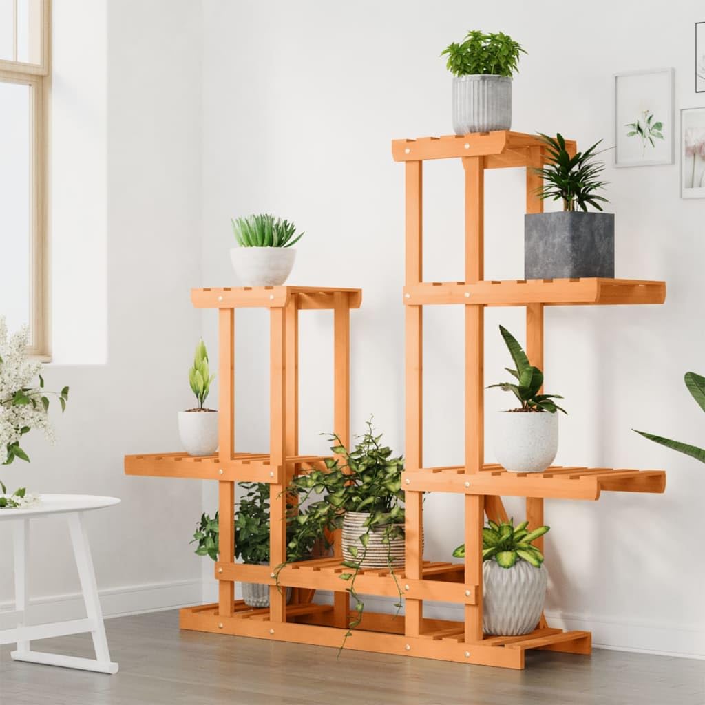 Supporto per fiori in legno di abete, 95 x 25 x 96 cm