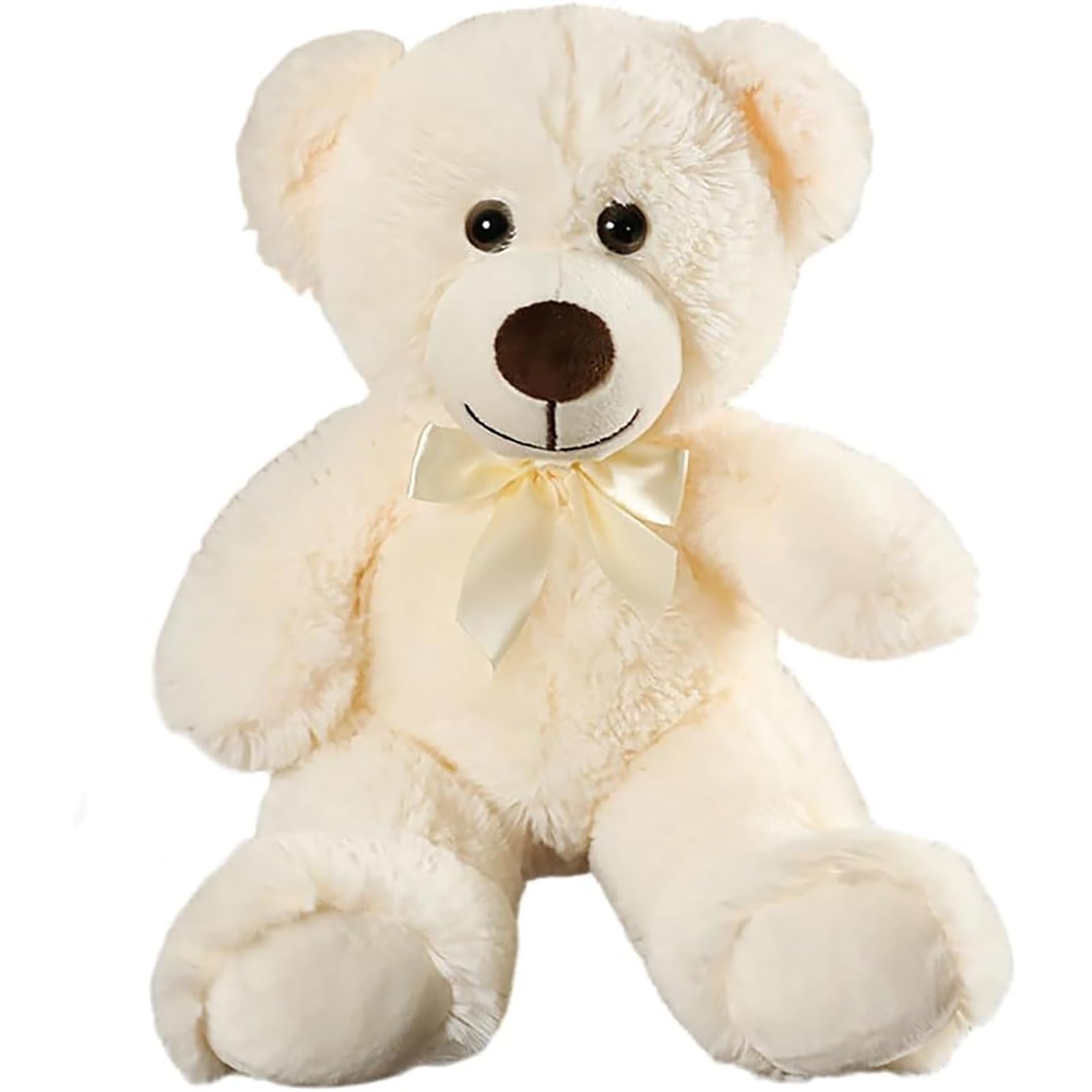 Teddy Bear Stuffed Animal, 12inch Teddy Bear Plush Toy, Birthday Valentine's Day Xmas Gifts for Kids Boys Girls Friends (B-Beige)