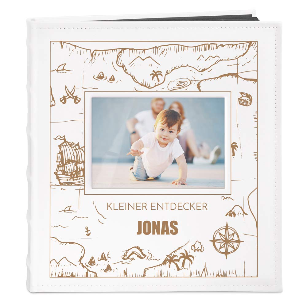Maverton Fotoalbum Zum Selbstgestalten – Personalisierbar, Für 240 Fotos 10x15 Cm, Weißer Kunstledereinband