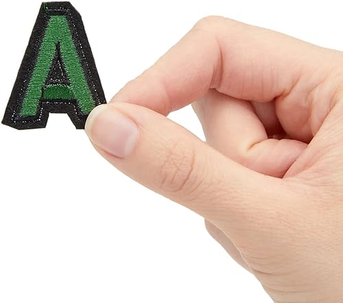 Miniatura 7 de Bright Creations Letras y parches para planchar  104 piezas, 1.4 x 1 in, bordado multicolor  Parches de letras para planchar para ropa y mochilas
