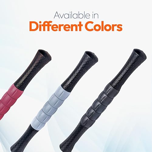 Miniatura 8 de OASIS Rodillo de masaje  Rodillo muscular de 14 pulgadas para músculos, liberación miofascial de tejido profundo, varillas de masaje manual para