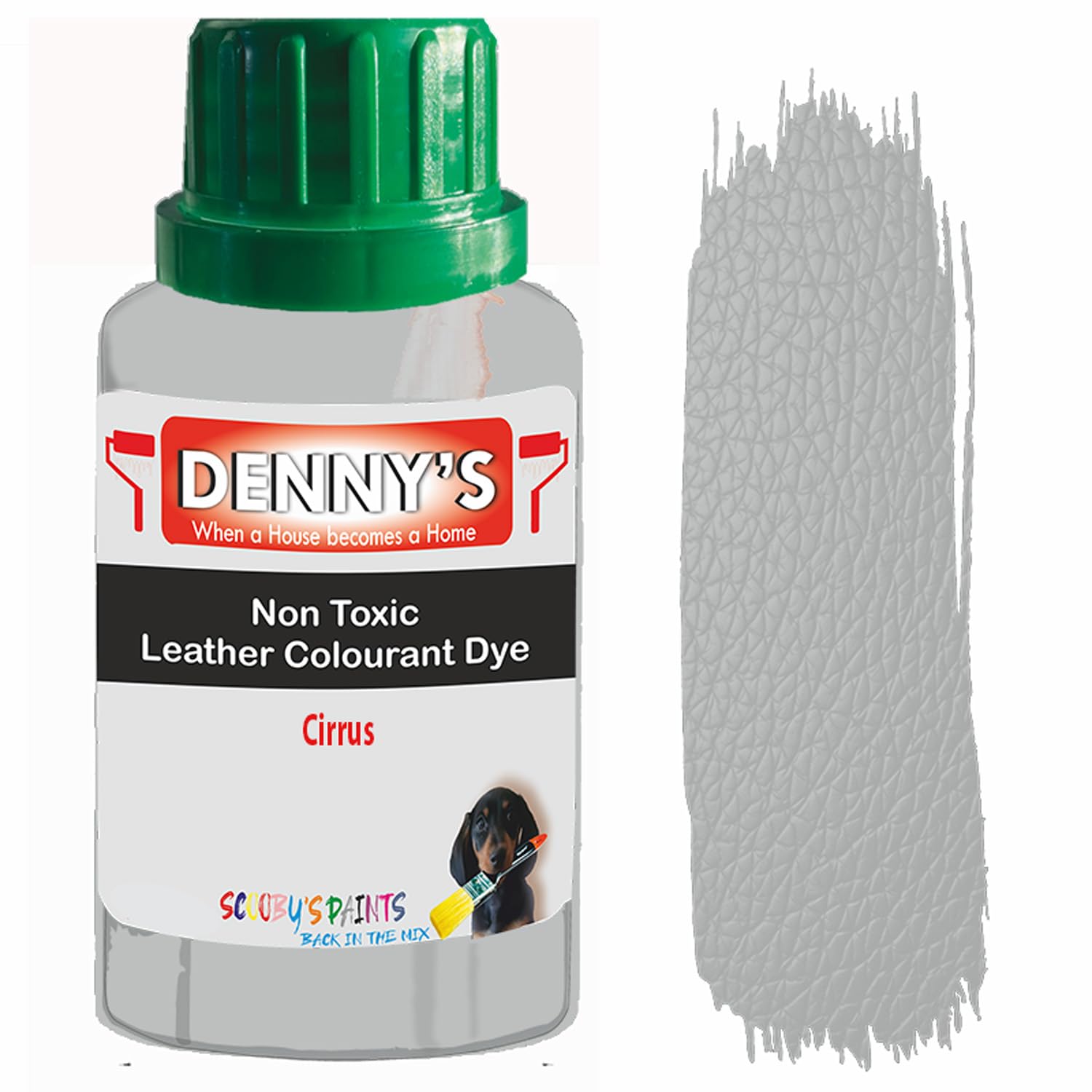 All in One Leather Colourant Self Seal Leather Dye Repair Paint for Furniture, Sofas, Car Seats (Cirrus, 1 Litre Bottle)