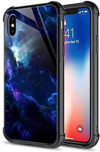 Miniatura 8 de Funda para iPhone Xs Max, de cristal templado 9H para iPhone Xs Max, diseño a prueba de golpes, antirrayones, para Apple iPhone Xs Max de 6.5