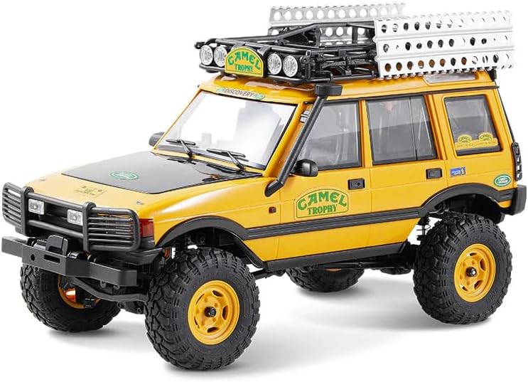 FMS FCX24M Land Rover Series Camel Trophy Edition RTR With Two-Speed Transmission Off Road RC Rock Crawler 4x4 1/24 Scale - Remote Control Car, RC Cars, RC Crawler Toys For Adults (Defender 90)