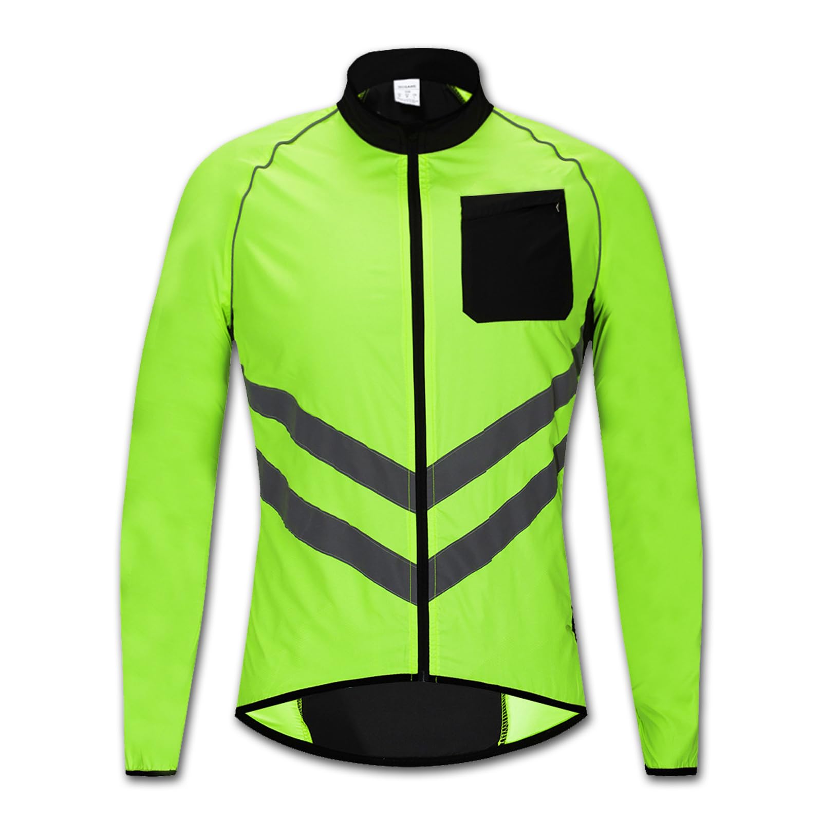 Męska damska kurtka rowerowa Ultra Reflective ze stójką Softshell do biegania Koszulka szybkoschnąca, oddychająca, przeciwdeszczowa kurtka rowerowa Outdoor Biking MTB Bike