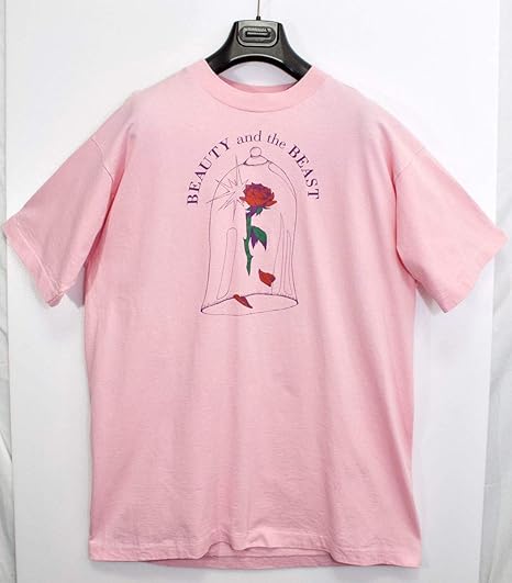 Amazon レア Vintage 90s ディズニー 美女と野獣 映画 アニメ Tシャツ プリントtシャツ 半袖tシャツ Beauty And The Beast Usa製 Tシャツ カットソー 通販