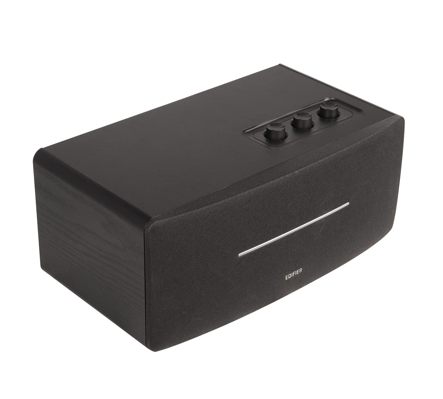 EdifierD12 Integrated Stereo Speakers, Bluetooth v5.0, 70W RMS, 4" Woofers & 0.75" Tweeters, RCA/AUX Inputs, Black