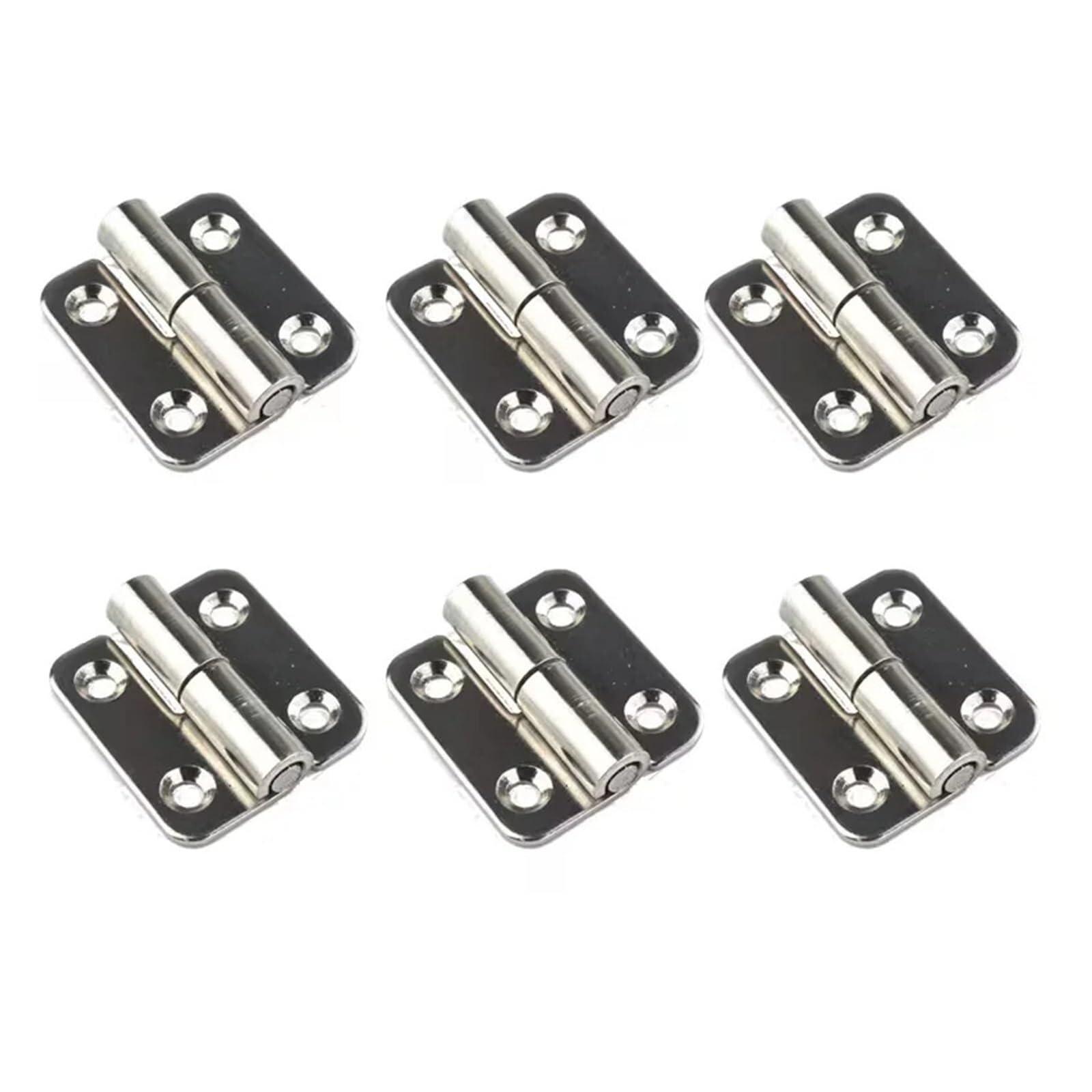 Yatingzhang 6Pcs Lift Off Hinges Thicken Stainless Steel Flag Shape Detachable Hinge
