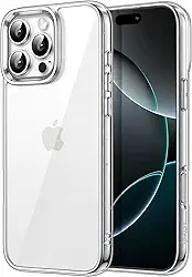 JETech Capa para iPhone 16 Pro Max 6,9 Polegadas, Case Protetora de Telefone à Prova de Choque, Anti-Amarelecimento, Capinha Parte Traseira Transparente Anti-Riscos (Claro)