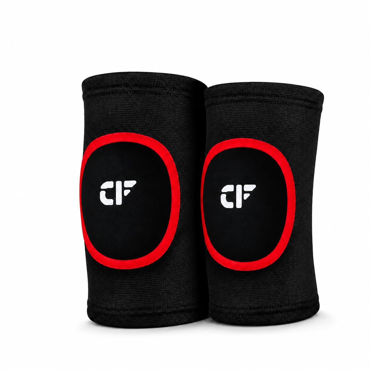 Compression Knee Support with EVA Patella Pad | Knee Cap Pair for Men & Women | Gym, Running & Sports | Black | Small-image-32
