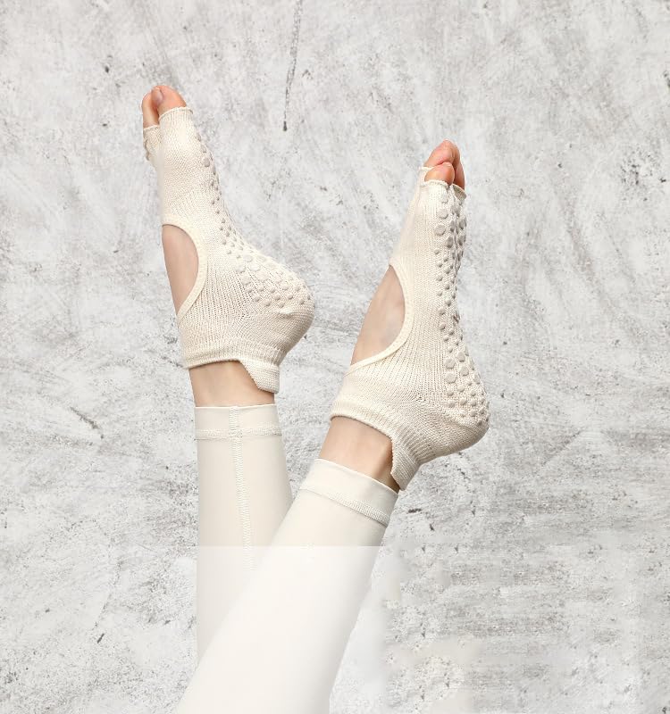 Women's Five-Toe Yoga Socks - Breathable Open Toe Non-Slip for Pilates & Gym with Grippers2