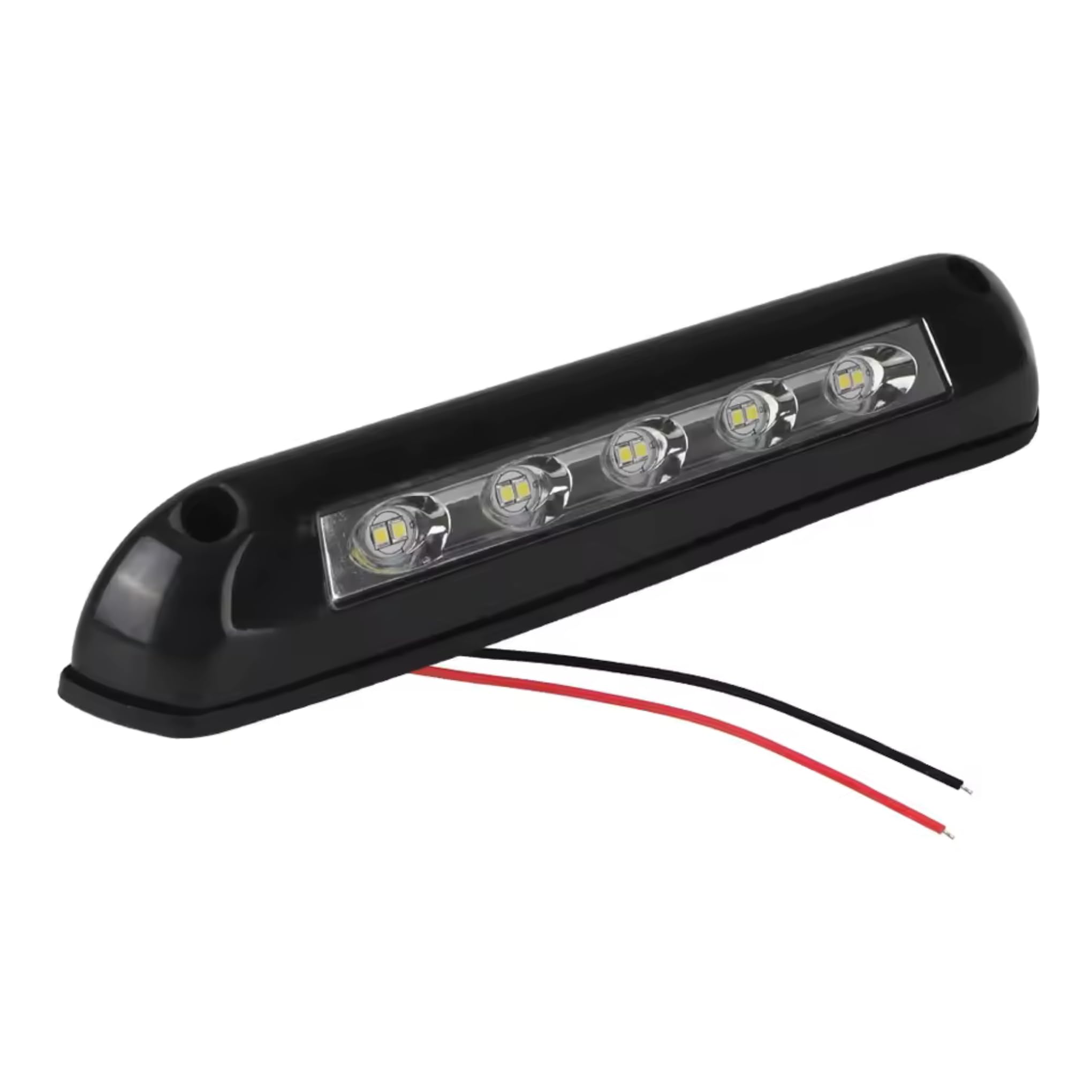 Générique lampe extérieure 12V 24V LED étanche camping-car (Noir)