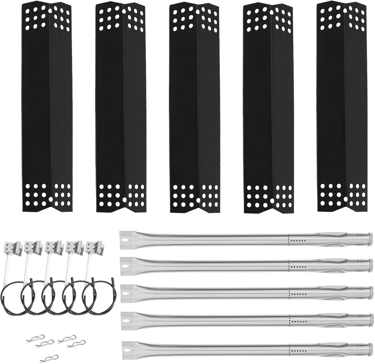 Replacement Parts Kit for Expert Grill 5 Burner 720-0968, Heat Shield and Burner Kit for Expert Grill Parts 720-0968C, Expert Grill Replacement Parts 5 Burner XG19-101-002-03