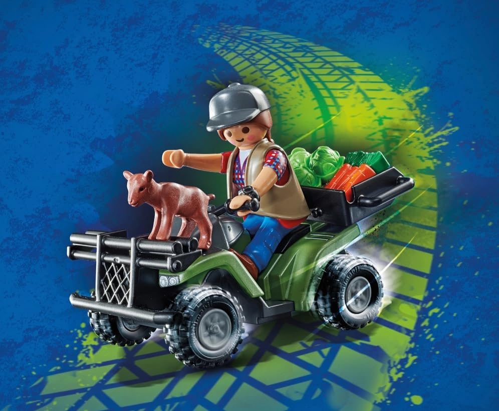 Playmobil 71041 City Action Farm Quad, Green - Image 3