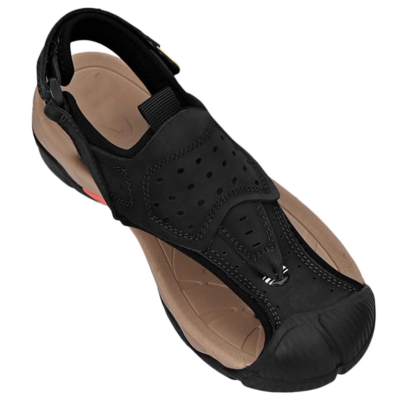 Sandali Sportivi da Uomo, Punta Chiusa Sandali in pelle Traspirante,Scarpe Uomo
