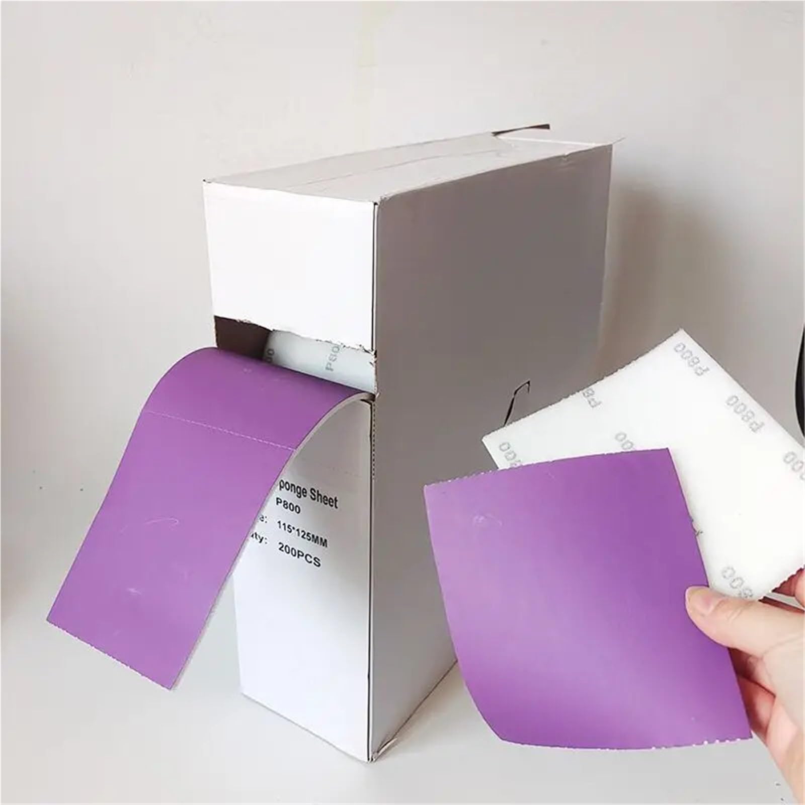 Rotoli di carta vetrata in spugna strappabili a mano for la lucidatura, molatura e il trattamento bellezza della superficie vernice dell'auto(400grit)