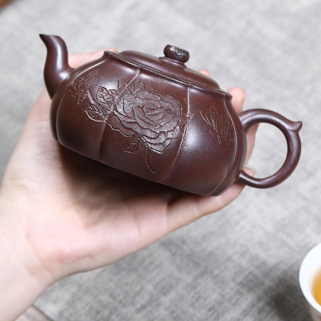 Tetera Infusiones Tetera De Cerámica Con Filtro For El Hogar, Estilo Retro, Hecha A Mano, Kung Fu Teapot