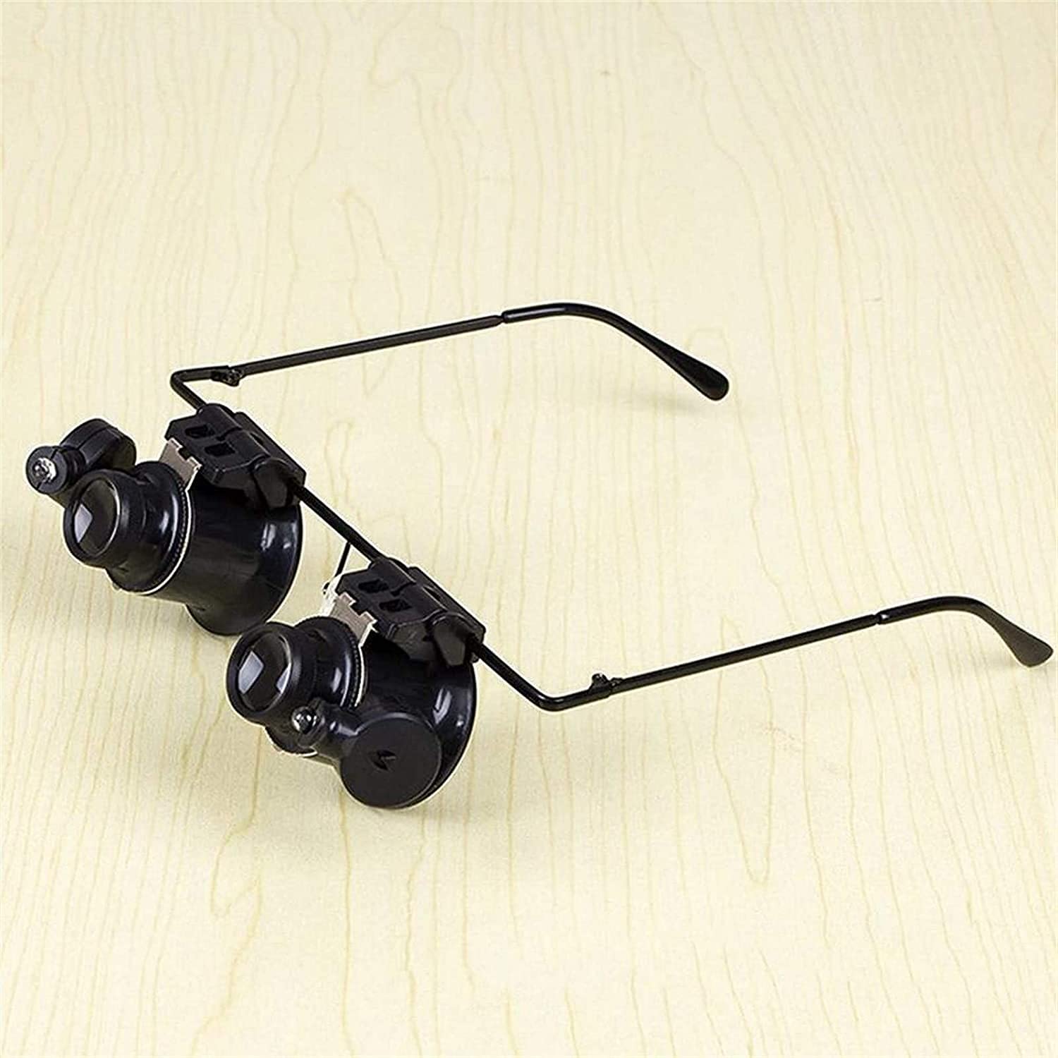 Lupa portátil, lupas para Herramientas de Hobby, Lupa de 20 aumentos con luz, Lupa con Diadema, para joyero, relojero, Placa de Circuito y electrónica Wisdom