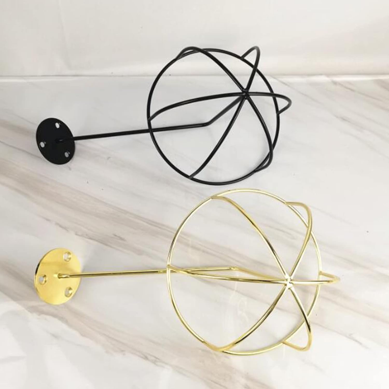 Hat Racks Display Rack On The Wall Hat Rack Screw Display Rack Bicycle Motorcycle Helmet Display Rack Basketball Shoes Display Rack(Black)