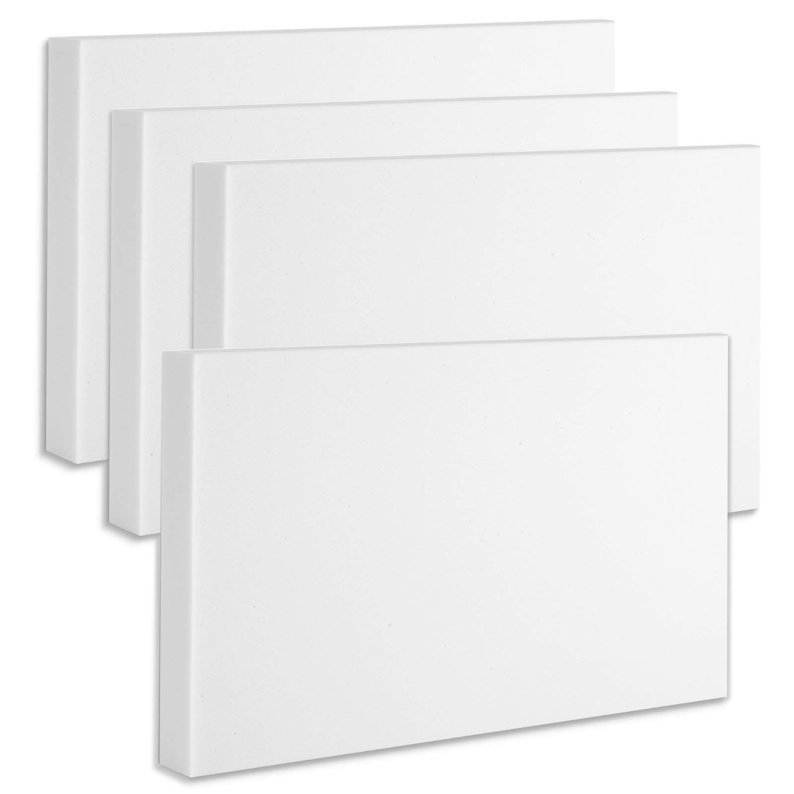 platino24 Akustikpaneele – 4er Set – 82,5x55x5cm – Schalldämmung – Hellgrau