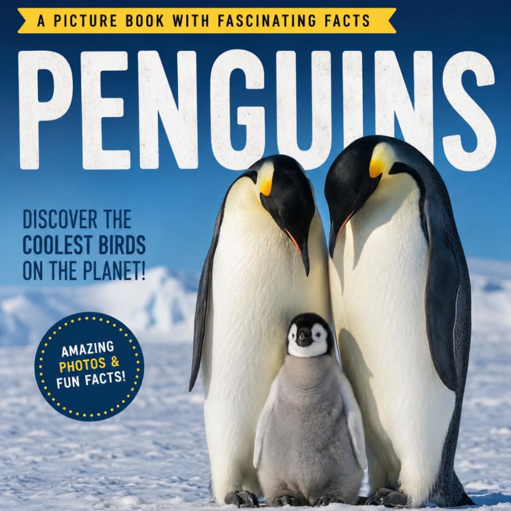 Penguin Picture Book with Fascinating Facts: All About Penguins for Kids | Penguins Coffee Table Book (Wildlife Wonders)