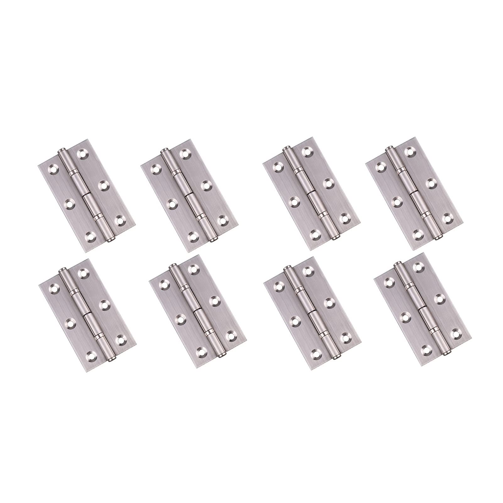 8pcs Stainless Steel Door Hinges,Silent Hydraulic Hinges,Equipped with Screws, 2" 2.5" 3" Three Size Options(2 inch)