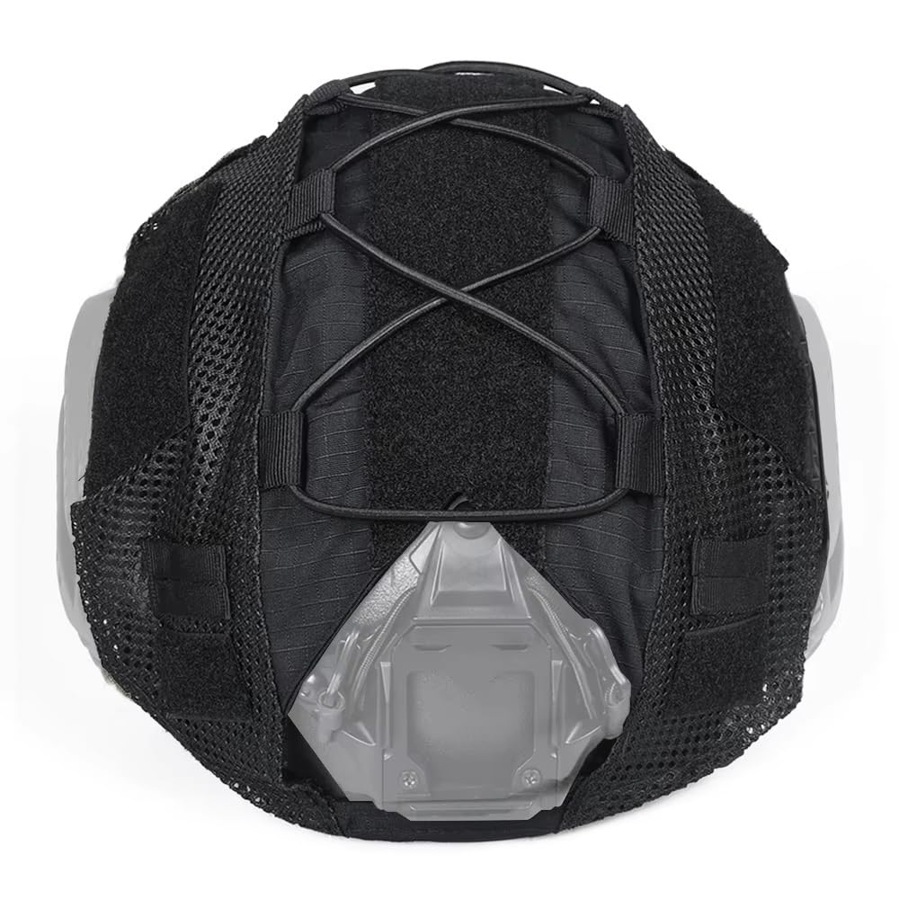 Set Casco Tattico Softair Con Visore Notturno Cuffie Per Comunicazione, Fodera Rimovibile, Borsa Per Contrappeso Giochi Ruolo, Paintball, Tiro A Segno, Film E Oggetti Scena