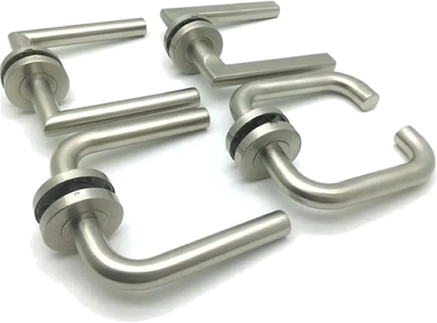 304 Stainless Steel Split Door Lock Handle Handle Brushed Surface Multiple Appearances 1Pcs(Lock A)