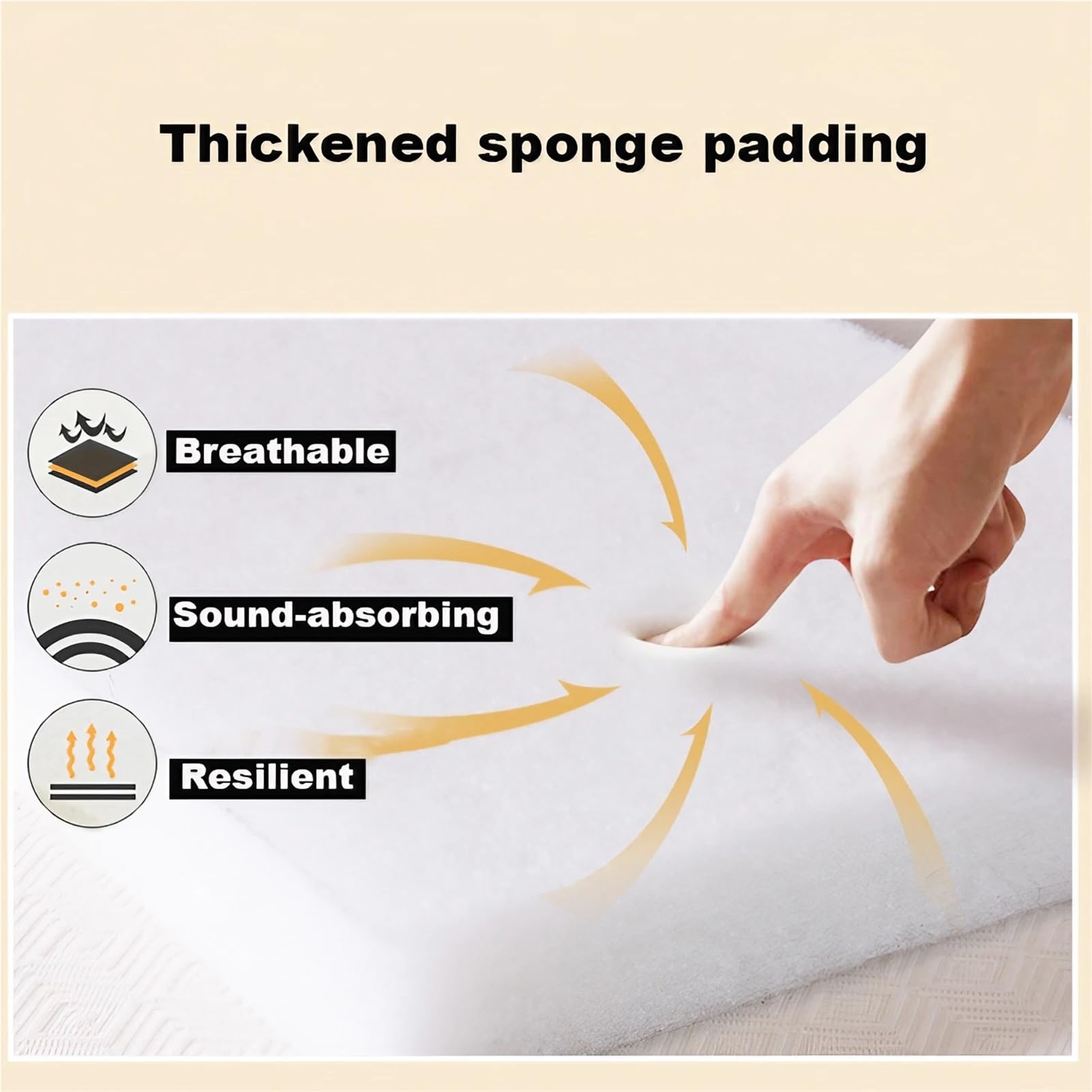 Matelas Table De Massage Mousse À Mémoire De Forme Épais, Housse De Lit De Salon avec Trou De Respiration, Professionnel pour Beauté Spa Tatouage(White,180 x 60 x 4 cm)