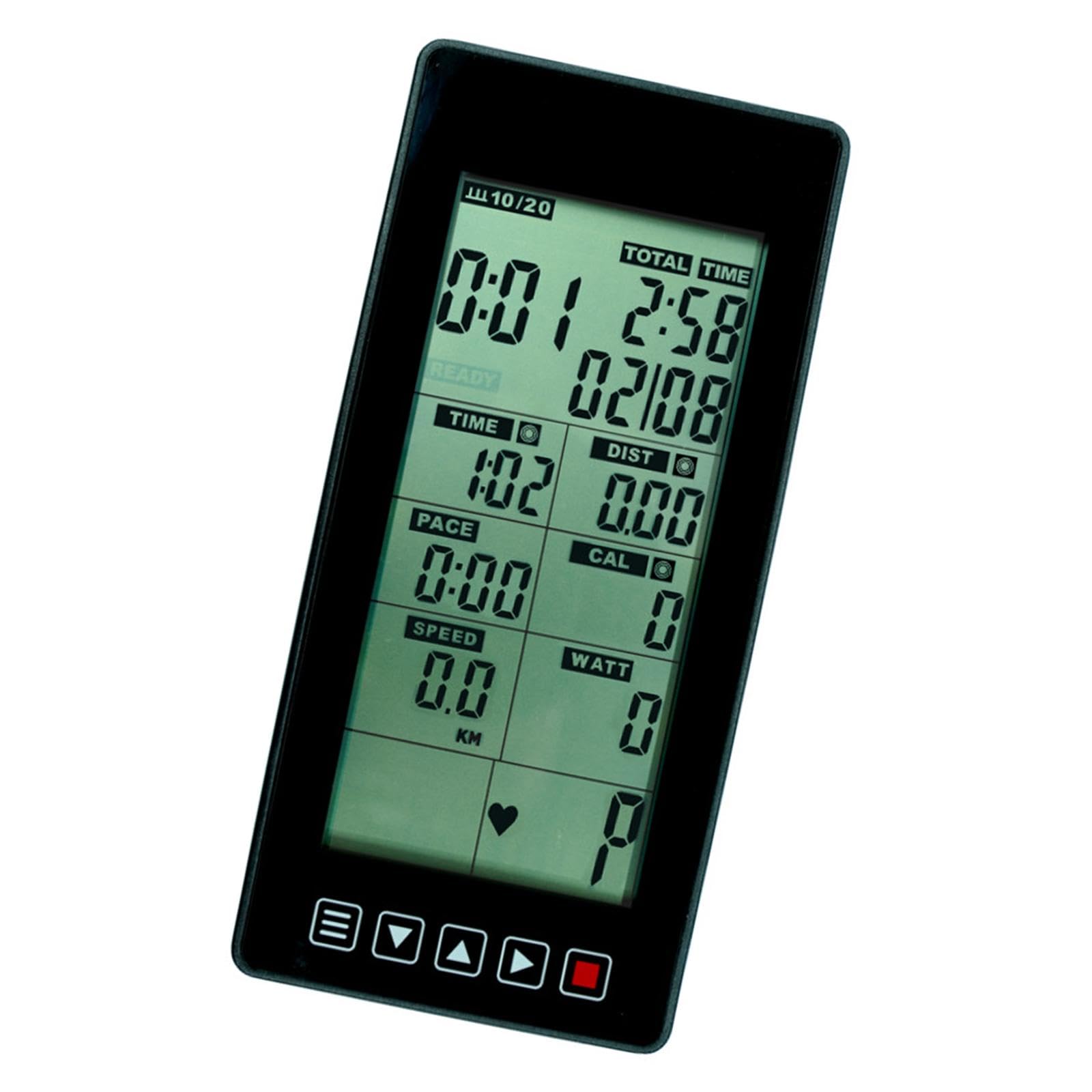 Compteur de Vélo Professionnel, Facile à Lire, Multifonction, Accessoires pour Tapis de Course, Vélo D'appartement, Podomètre
