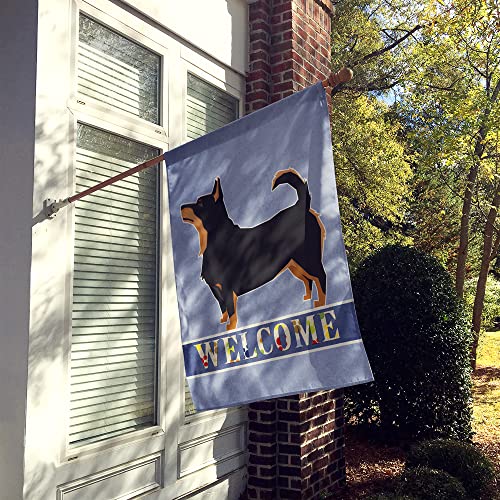 Lancashire Terrier Welcome Flag grand drapeau de jardin décoration extérieure canevas - 3