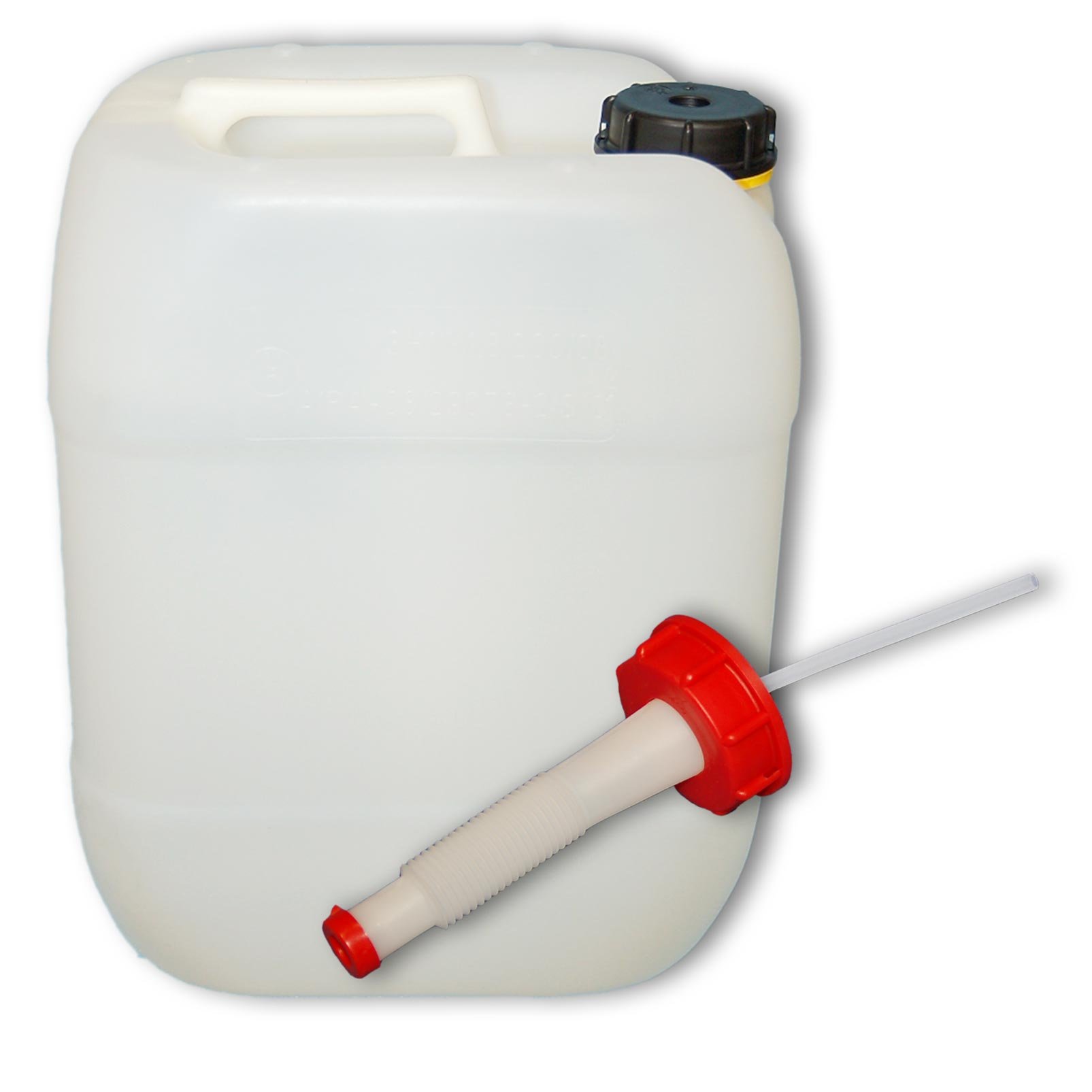 plasteo Tanica per acqua da 20 l con beccuccio, flessibile, DIN 61