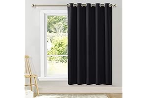 NICETOWN 72" Wide Curtains for Sliding Glass Doors, Window Treatments for Patio...