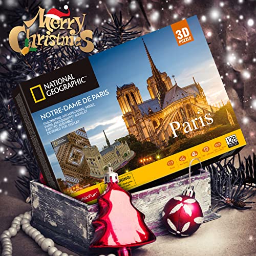 Cubicfun DS0986HCH National Geographic Puzzle 3D Notre Dame De Paris Gothic Building Model Kit thumb #5