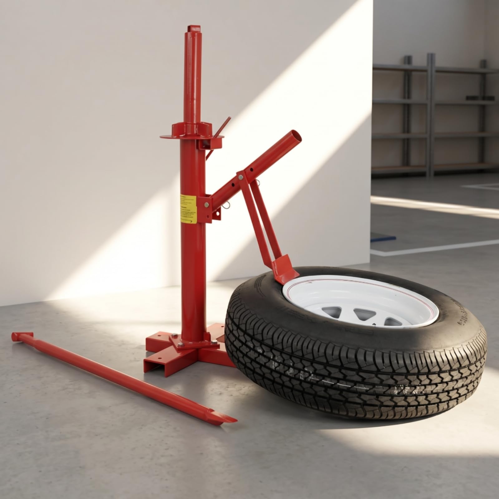 harayaa Dispositivo per Sostituzione Pneumatici con Leva di 94 Altezza Macchina Cm Adatto per Uso Professionale E Hobbistico in Officina