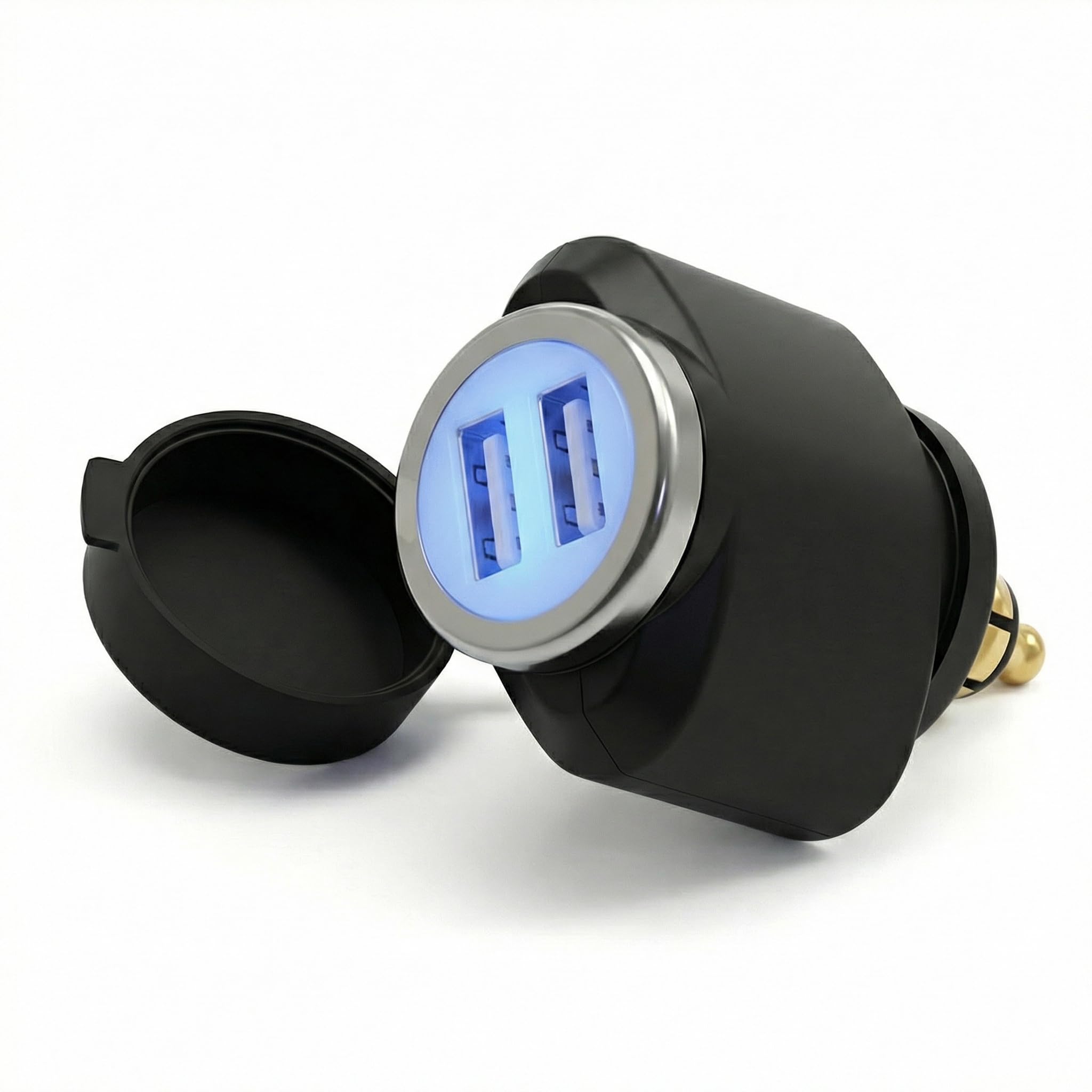 Cliff Top Motorcycle DIN USB Charger 3.3 Amp Motorcycle Power Adapter with DIN Hella Plug Compatible with BMW Triumph Tiger Motorcycle