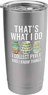 Pyrex Vintage Kitchenware Collector Pattern Kitchen Bowls Stainless Steel Insulated Tumbler