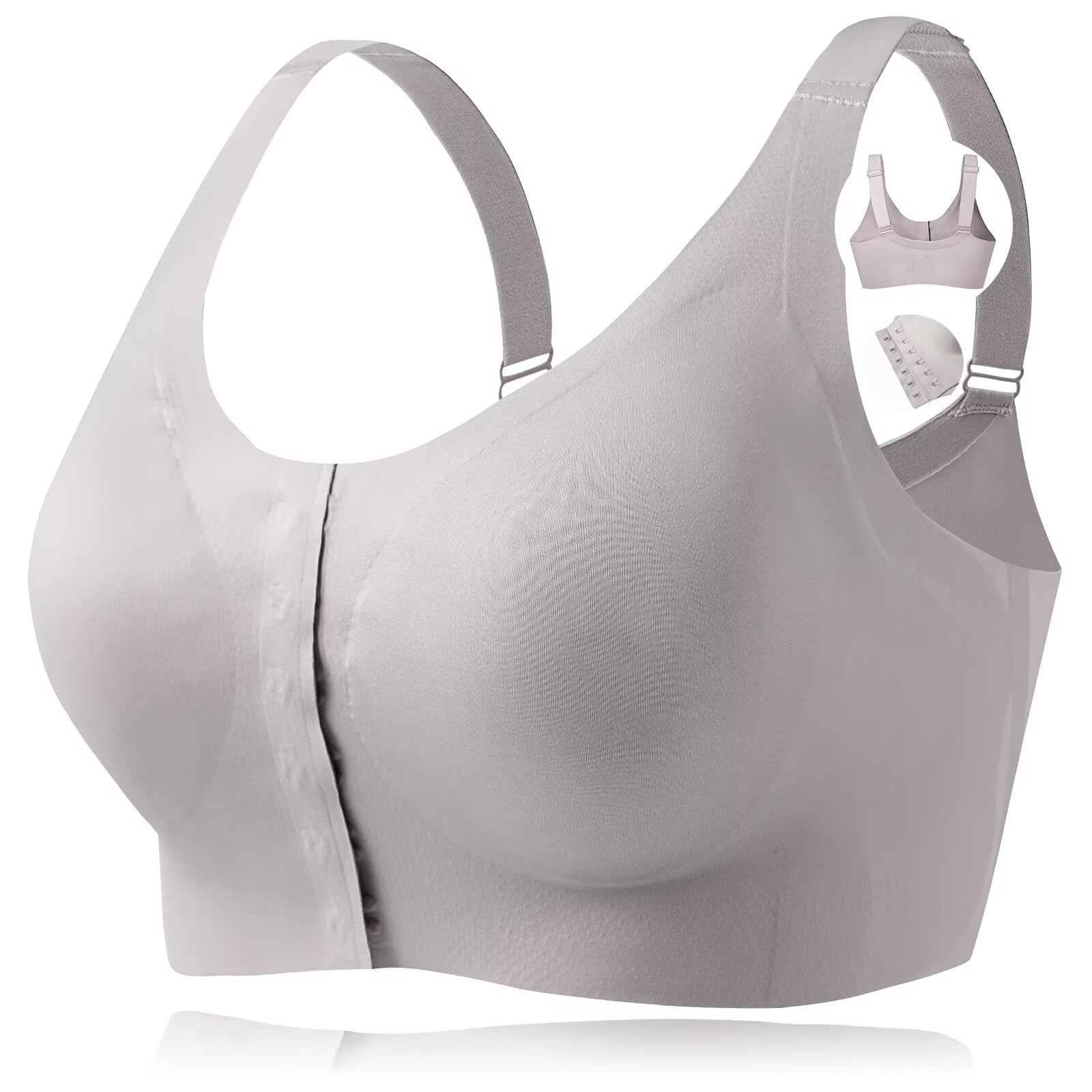 Reggiseno mastectomia chiusura anteriore reggiseno chirurgico senza cuciture con tasca protesi per protesi mammarie forme del seno