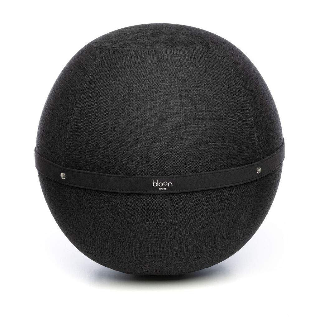 Bloon Paris Bloon Desk Ball Chair 25.5in | Back Pain Relief & Improved Posture | Stain-Resistant & Non-Slip | Handcrafted in Portugal | Black Color