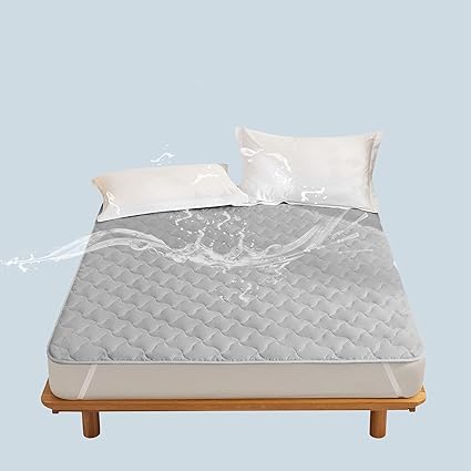 Amazon 完全防水 ベッドパッド 快適敷きパッド オールシーズンで使える ベッドシーツ ベッドマット 抗菌 防臭 防ダニ ホテル仕様 グレー シングル 100x0cm ベッドパッド 敷きパッド オンライン通販