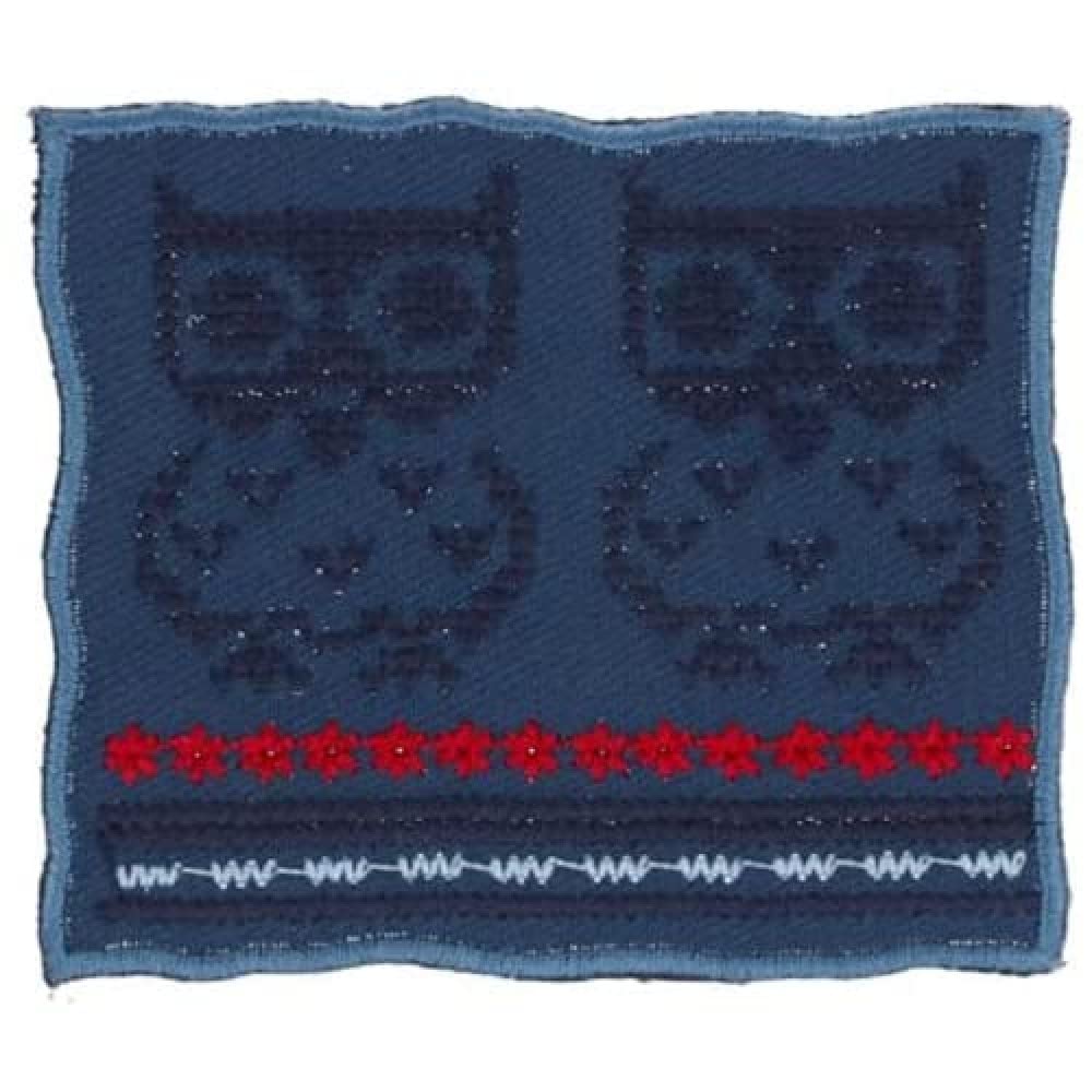 Patchs HKM bicolores bleu et rouge en taille unique résistants