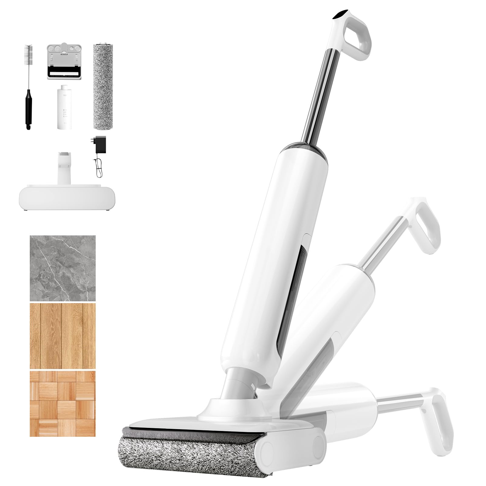 The best wet vacuum cleaner of 2026 for Every Budget Wet Dry Vacuum Cleaner, 180°Lie-Flat Vacuum Mop All in One with Auto Self-Cleaning, Smart Floor Cleaner Machine for Hard Floor, 45 Mins Runtime, Edge Cleaning, Self-Propelled Vacuum Mop Combo