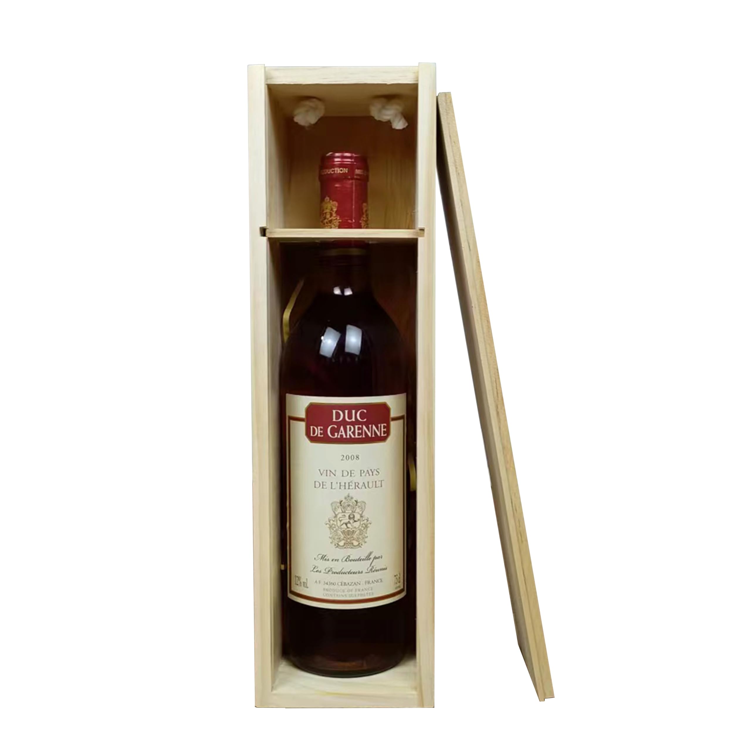 ARTAWEIN 3 cajas de vino de madera sin terminar con asas para manualidades, regalos, cumpleaños y fiestas de inauguración de la casa, personalizables con pintura, grabados e impresiones (13.7 x 4
